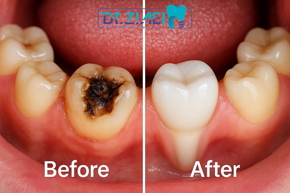 تفاوت ایمپلنت دندان با روکش دندان